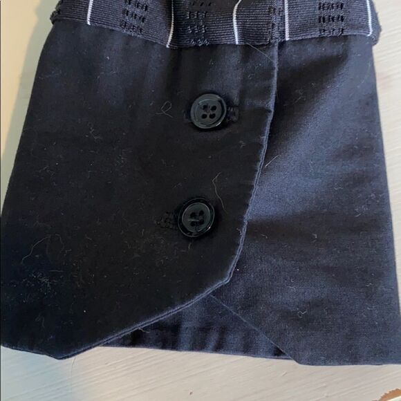 Lane Bryant Collared Zip-Up Chevron Long Sleeve Layering Blouse Black 14/16 EUC - Picture 8 of 15